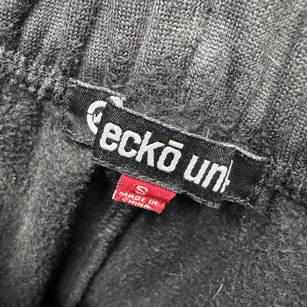 Ecko Unlimited Black, Gray & Pink Logo Colorblock Joggers - Picture 3 of 4